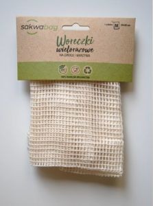 Sakwabag, Worek na zakupy zero waste, duży, 30x40cm, tara 40g