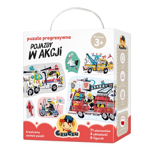Czuczu Puzzle Progresywne Pojazdy w Akcji 4w1 2-6 lat