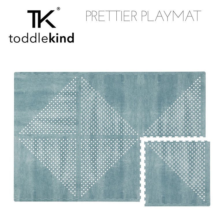 Toddlekind Mata Piankowa Puzzle Earth Marine Blue 0+ | Fabryka Wafelków