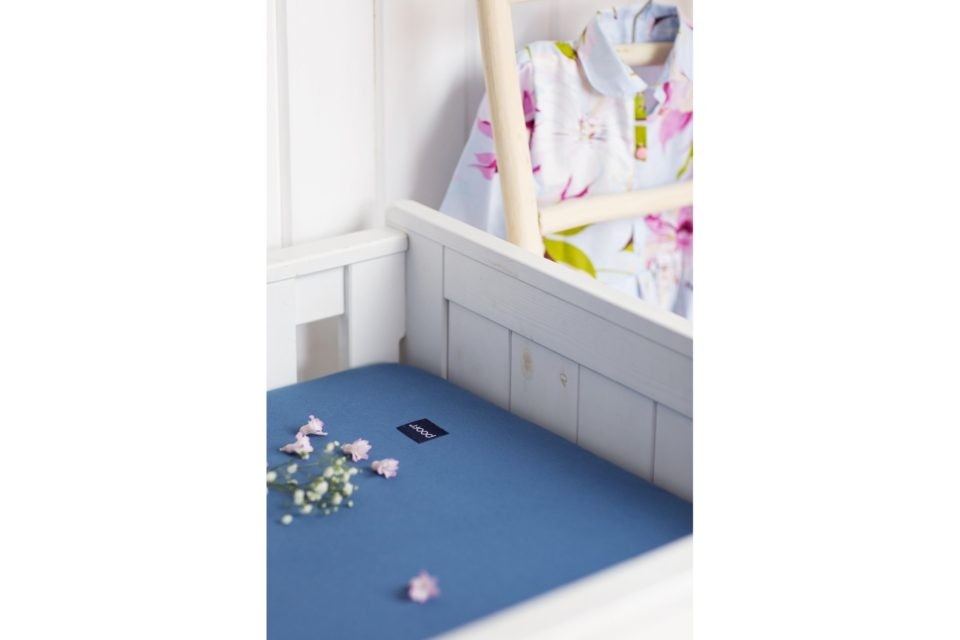 Poofi Prześcieradło Organic Denim 70x140 cm