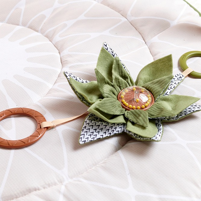 Tiny Love Mata Edukacyjna Boho Chic z Drewnianym Stojakiem 0+