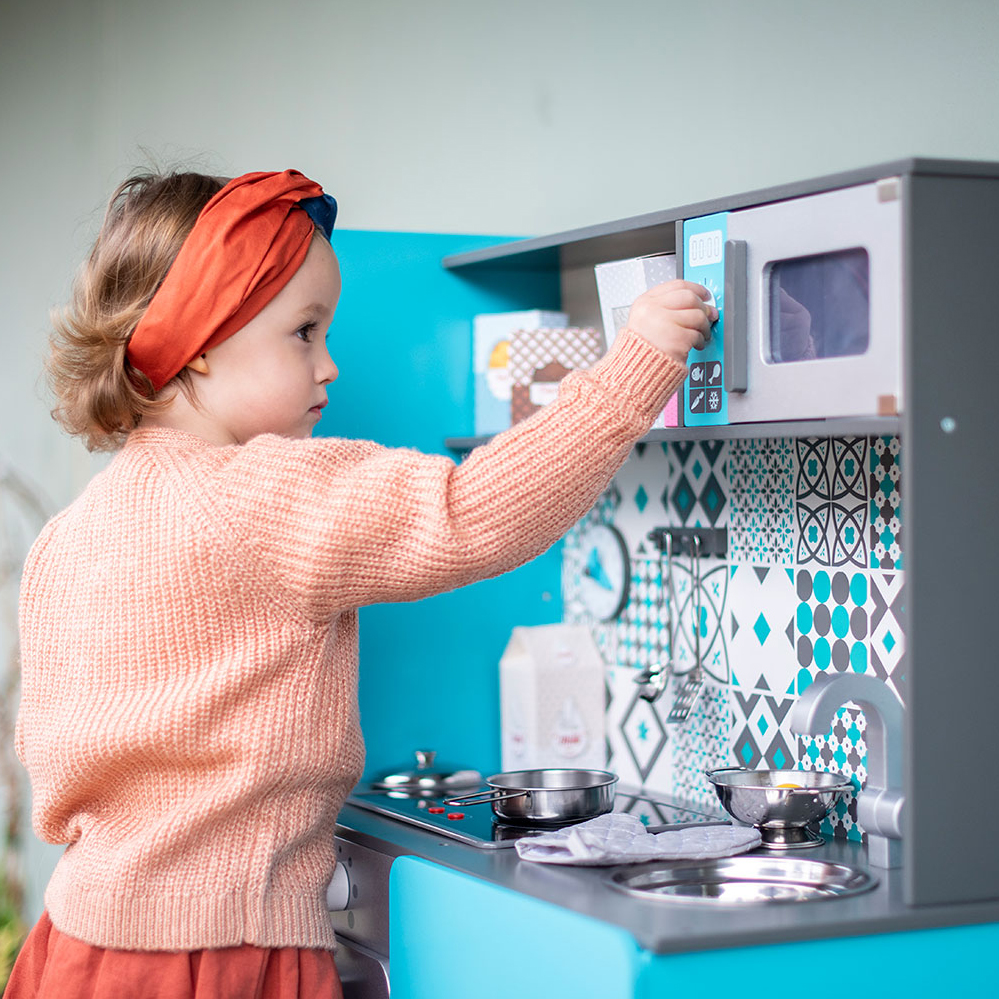 Janod Kuchnia Drewniana XL z Dźwiękiem Lagoon 3+