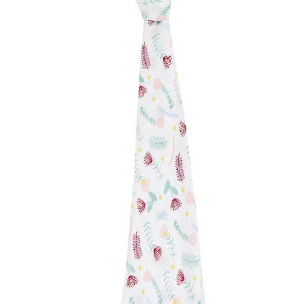 aden+anais, ESSENTIALS otulacz muślinowy 112cm x 112cm floral fauna