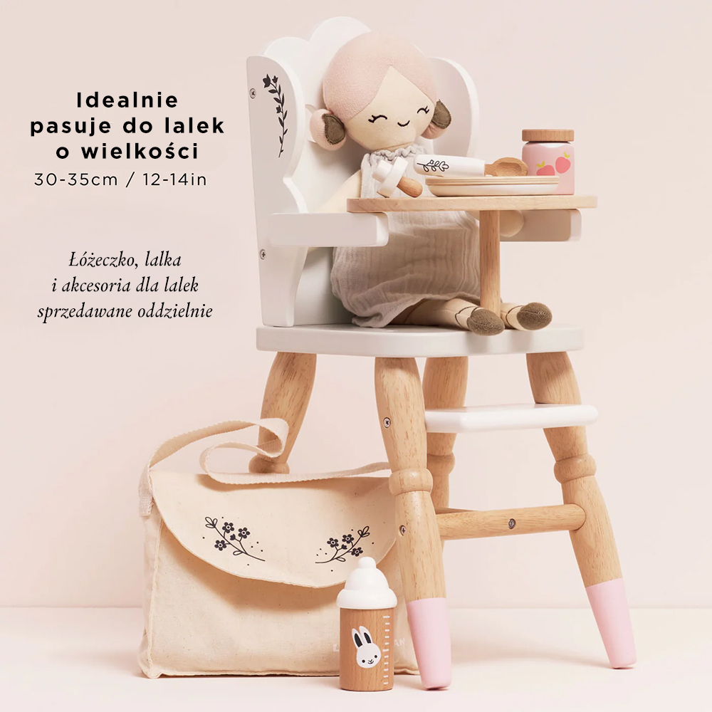 Drewniane krzesełko do karmienia lalek | Le Toy Van