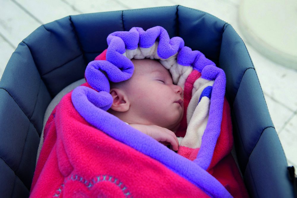 Rożek Lodger Crimson 100x100cm - Funkcyjny Kocyk 0+