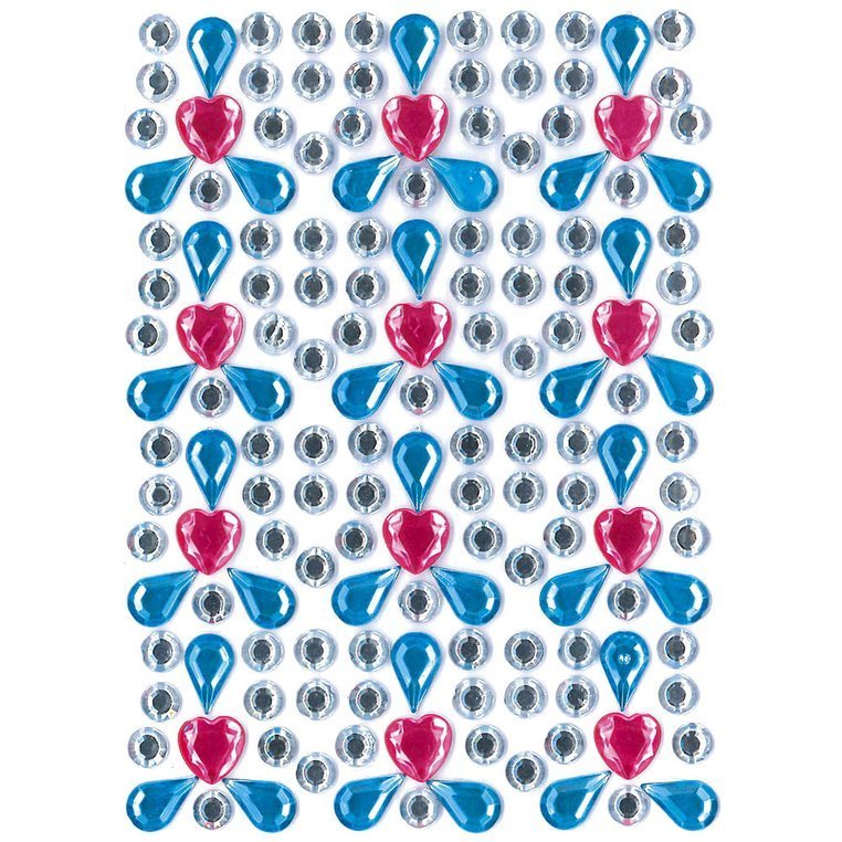 Janod Zestaw Kreatywny Kryształki i Naklejki Fiesta 4+