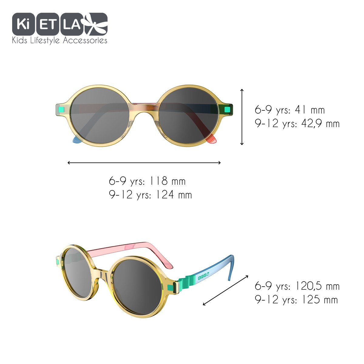 Ki ET LA Okulary Przeciwsłoneczne CraZyg-Zag SUN 6-9 lat