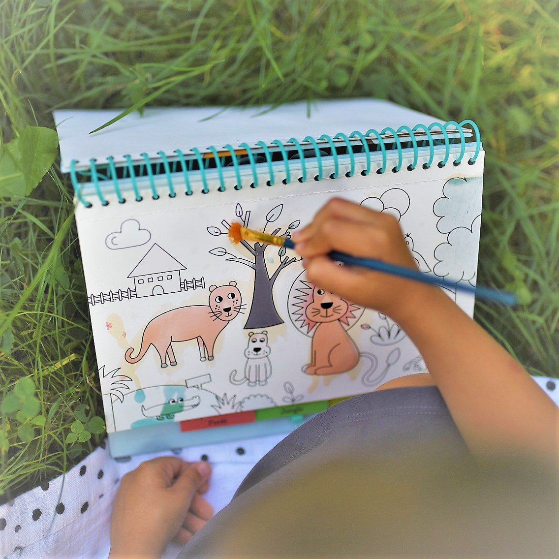 Auzou Kolorowanka Wodna Dzikie Zwierzątka 3+