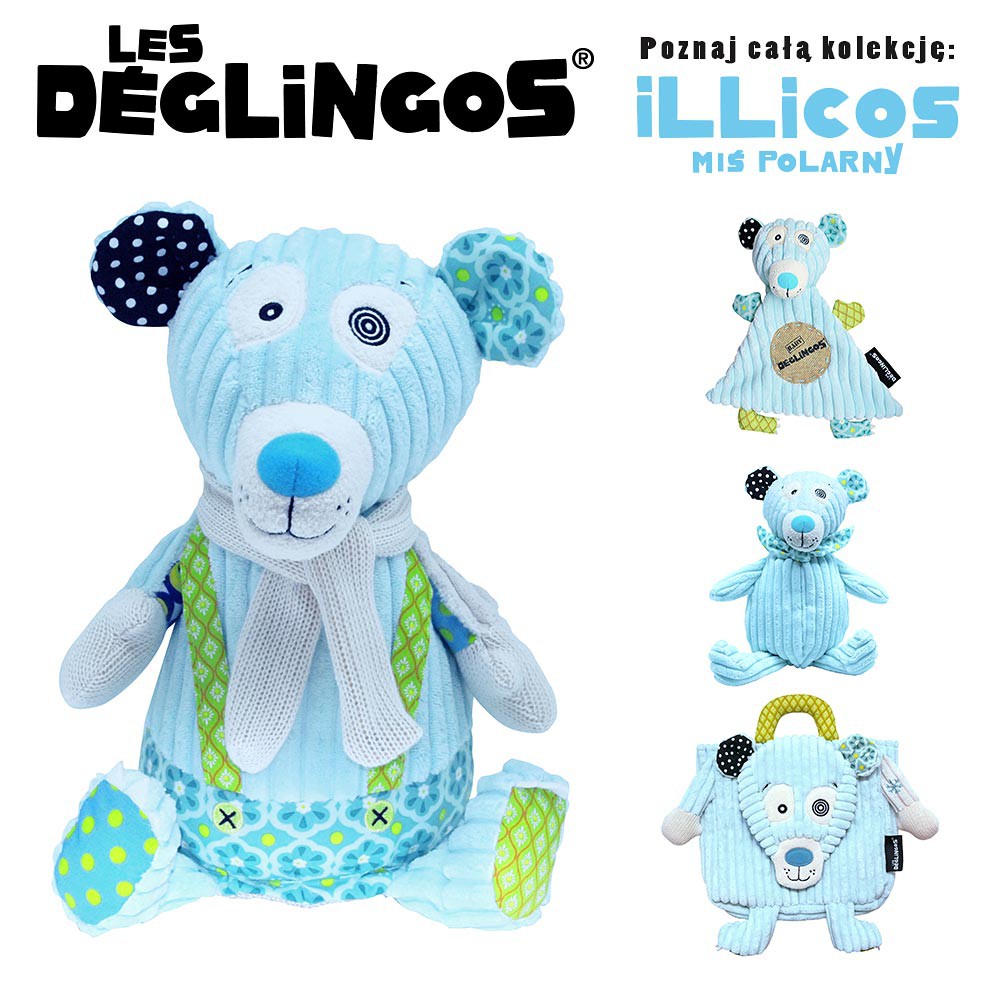 Les Deglingos Miś Polarny Illicos Przytulaczek 0+