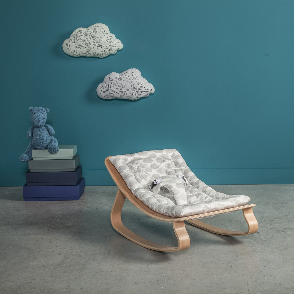 Charlie Crane Leżaczek Levo buk Moumout Cloud 0+