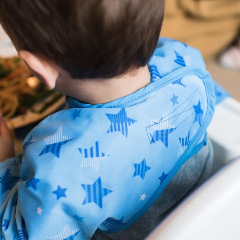 Tidy Tot Śliniak BLW Stars & Zebras z przyssawkami 3+ m