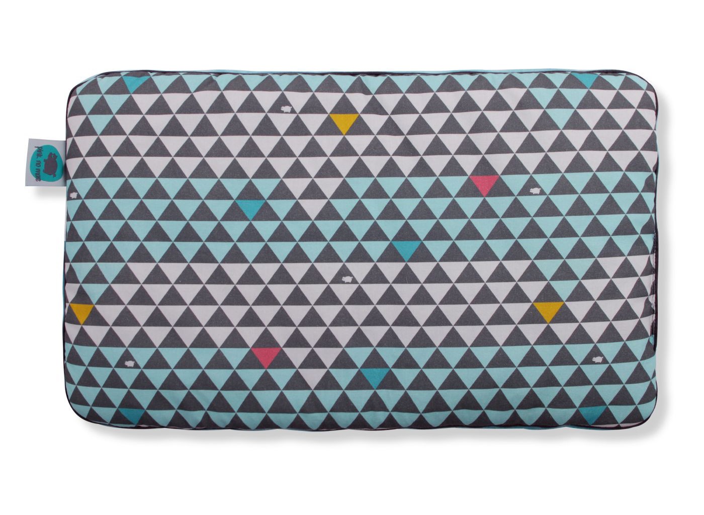 Poduszka bawełniano-welurowa Pink No More 40x25cm