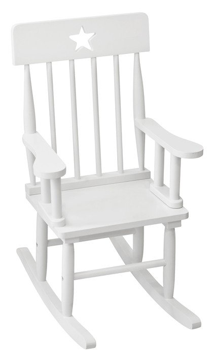 Krzesełko Bujane z Gwiazdkami Białe