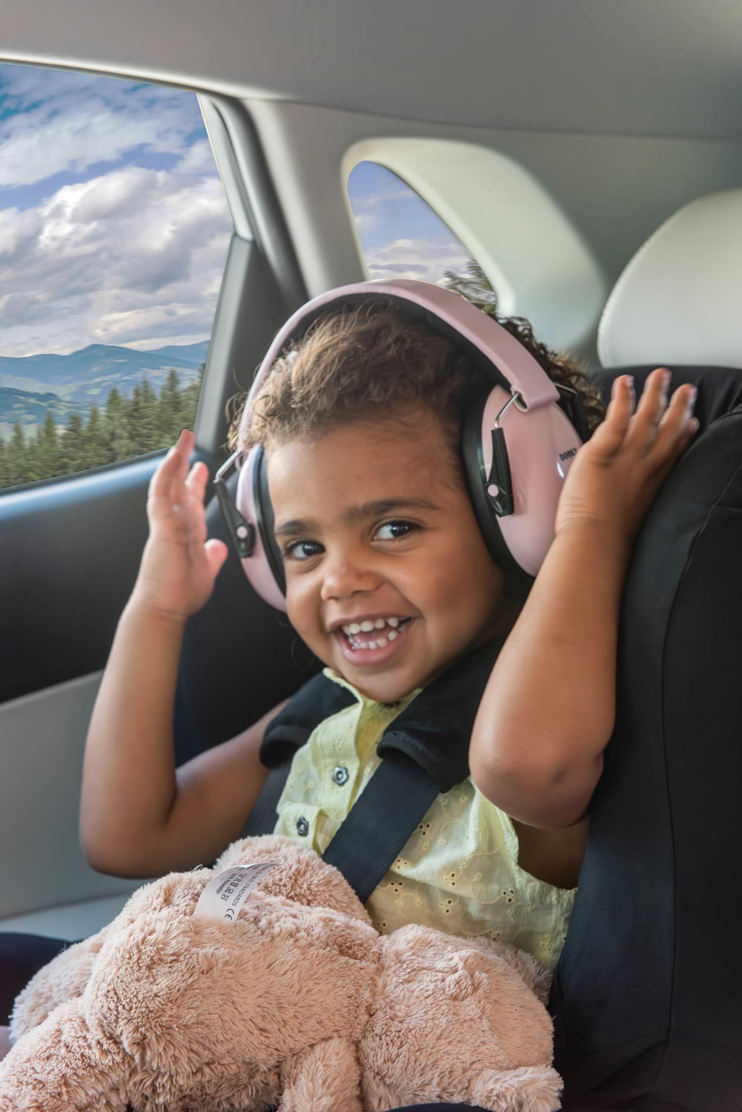 DOOKY  Słuchawki ochronne Junior pink 3+