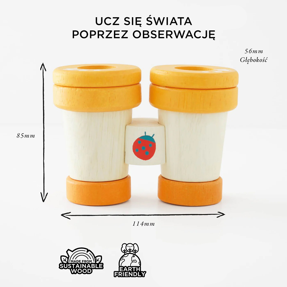 Le Toy Van Drewniana Lornetka Kalejdoskop Sensoryczna 18m+