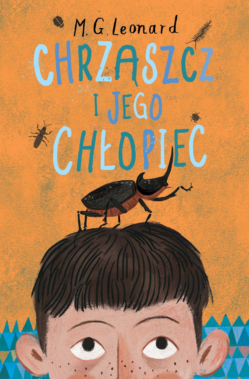 Chrząszcz i jego chłopiec - Figurka z drewna 1+