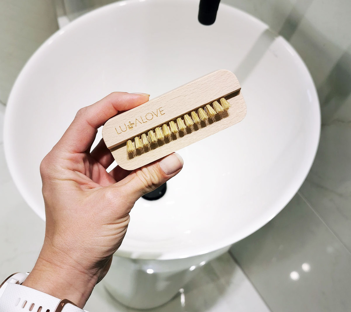 Lullalove Szczoteczka do paznokci naturalna dla dzieci i dorosłych