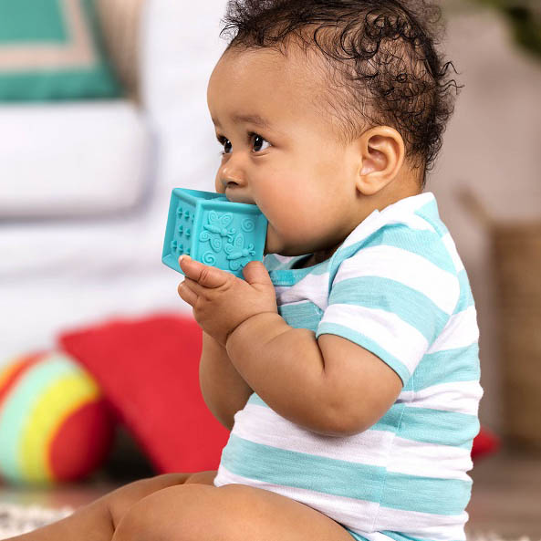 Btoys Miękkie klocki sensoryczne 1-10 Zwierzątka 6m+