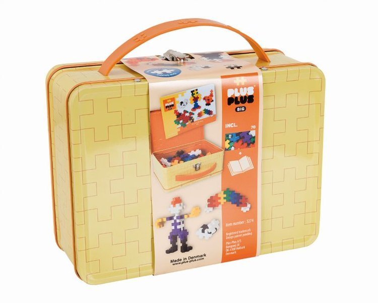 Plus-Plus, Midi Basic - 70 szt walizka metal i książeczka