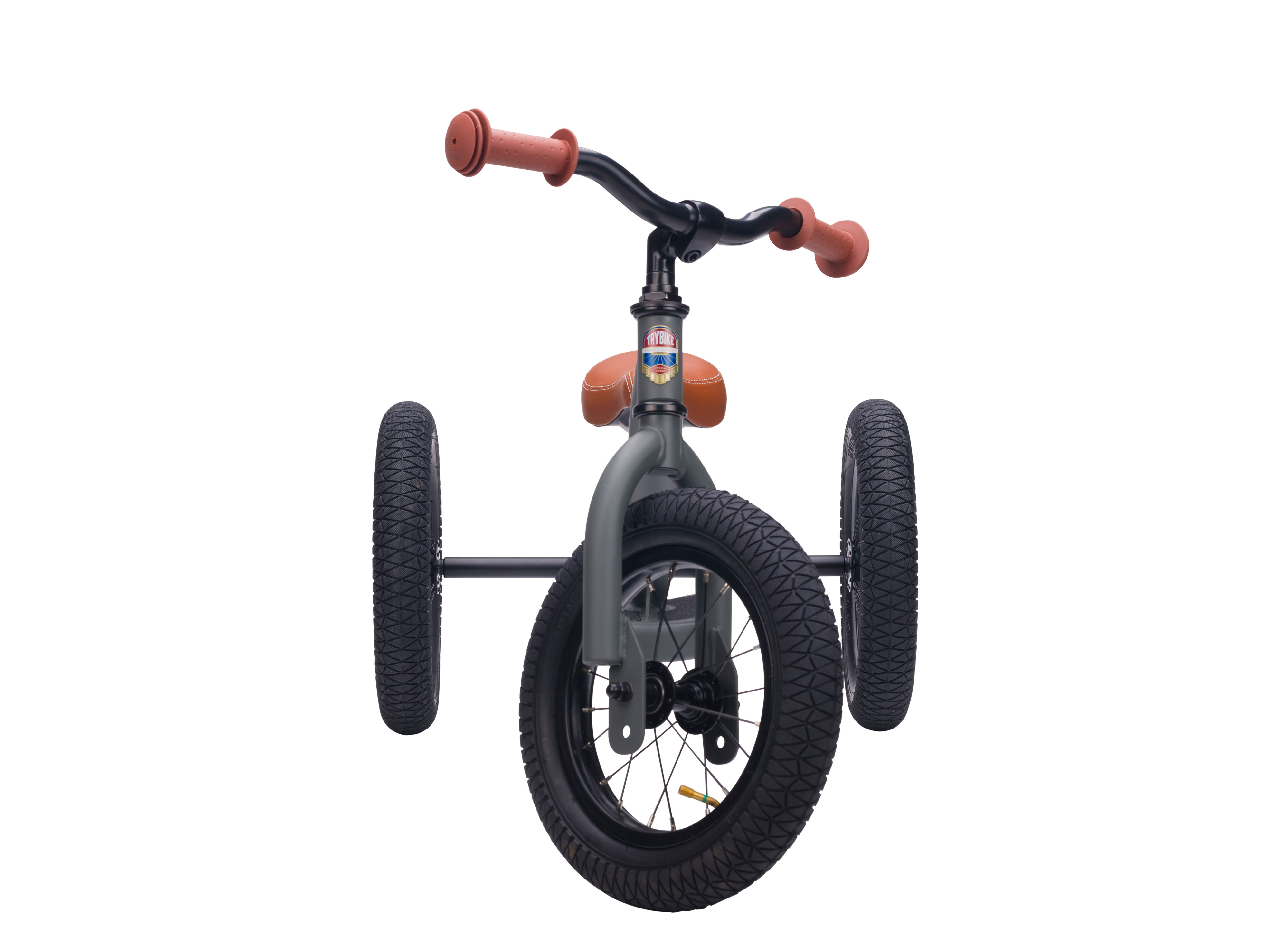 Trybike Pierwszy rowerek trójkołowy dziecięcy biegowy 2w1 szary matowy 