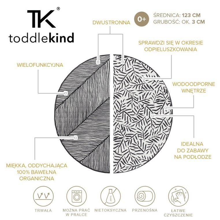 Toddlekind Mata do zabawy Nappy Free Playmat Anchor 0+