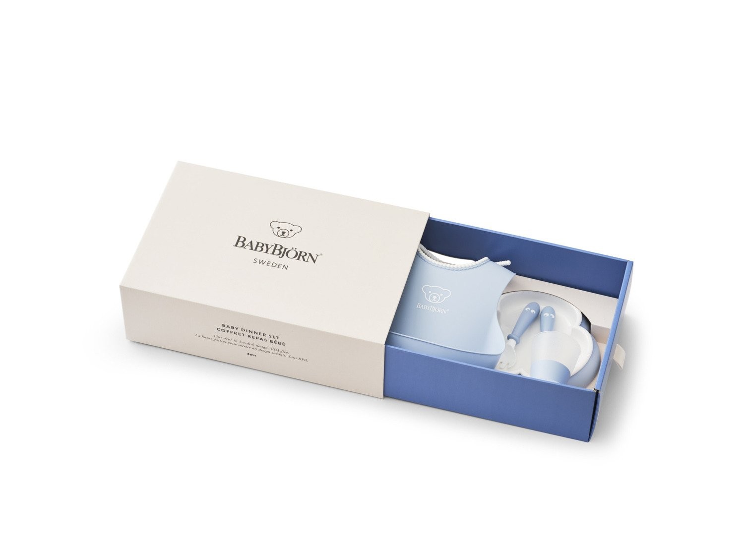 BABYBJÖRN Zestaw Obiadowy Powder Blue 4m+
