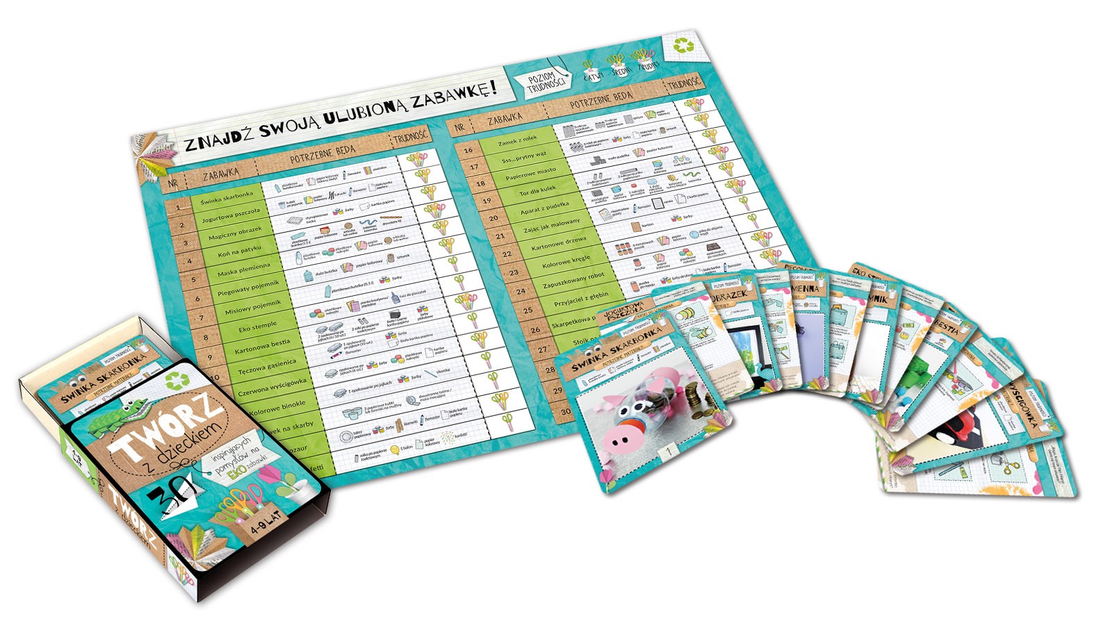 Książka Twórz z dzieckiem. 30 eko pomysłów | Agnieszka Placha