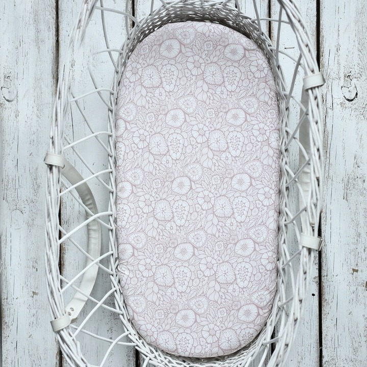 Sleepee Prześcieradło do gondoli We Care 2-pak Grey/Pink 0+