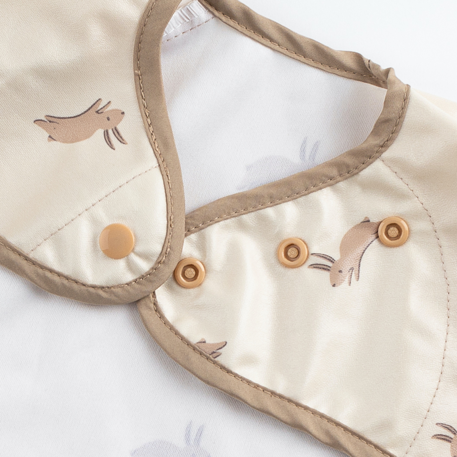 BIBaDO Wodoodporny śliniak z długim rękawem BLW 6m+