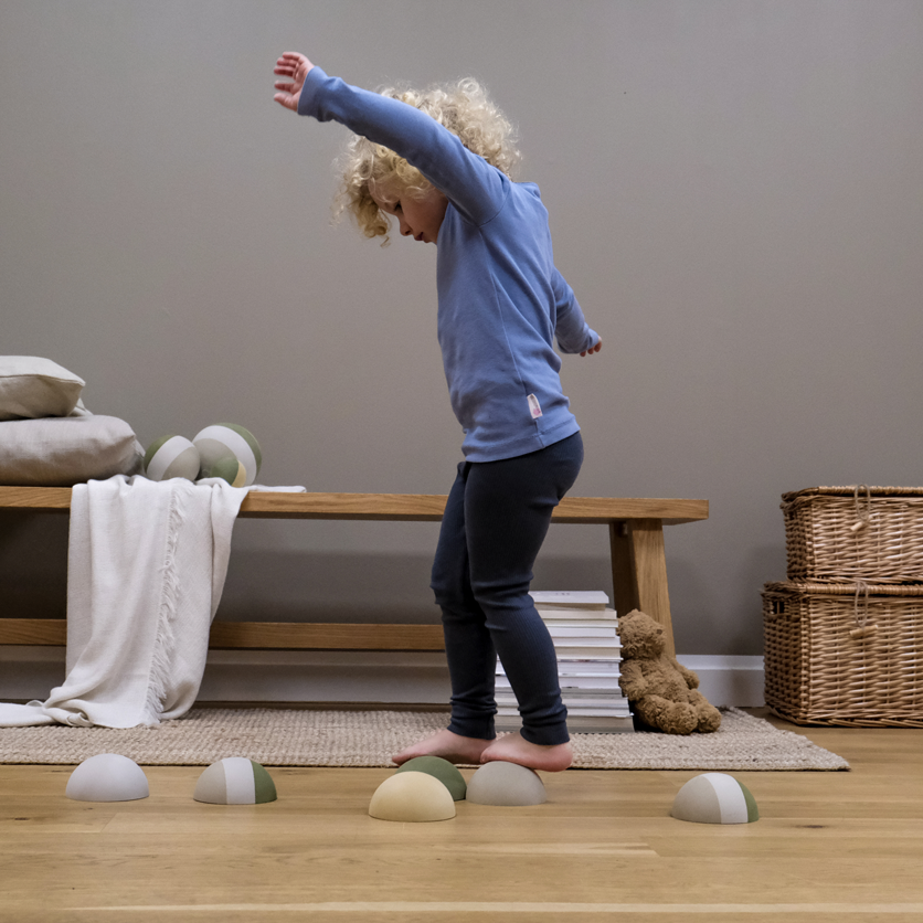 Kamienie piankowe Rose zabawka sensoryczna ruchowa klocki dla dzieci bObles