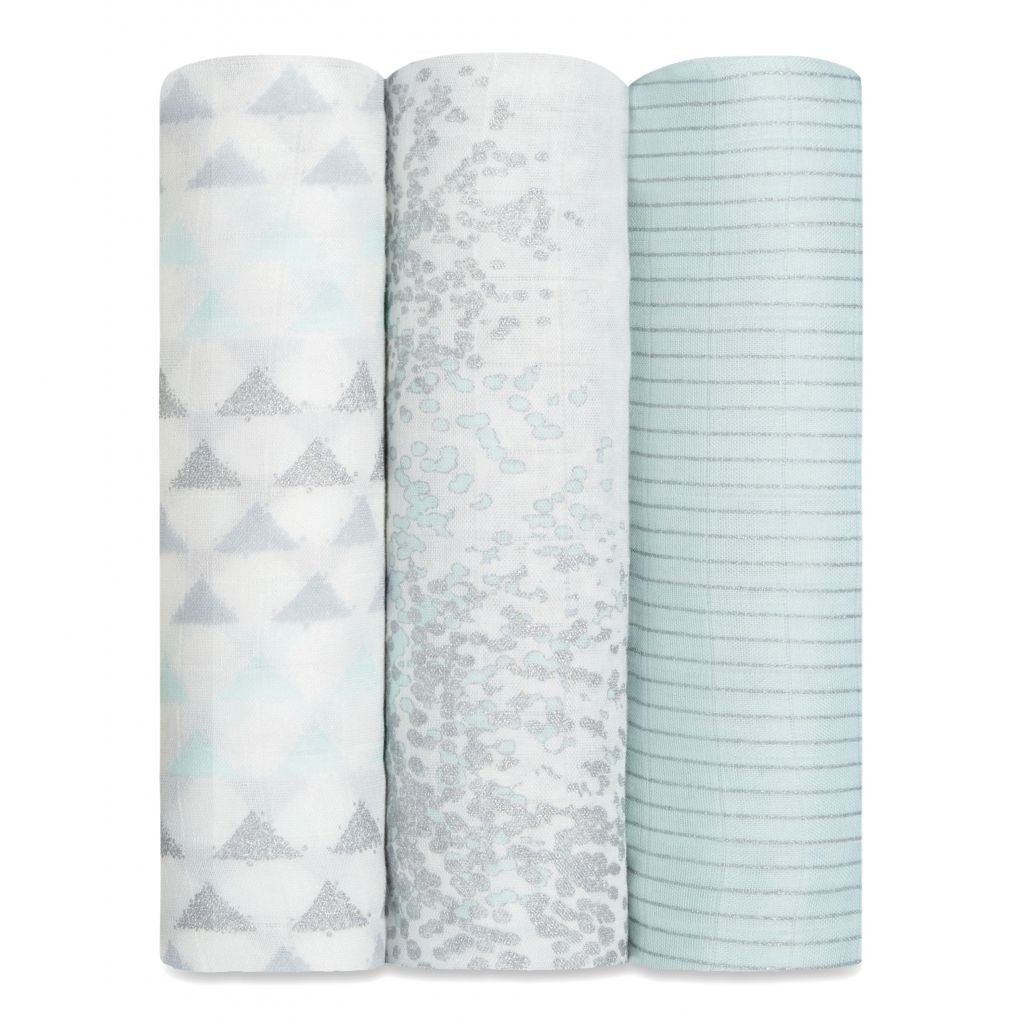 Aden & Anais Otulacz bambusowy Metallic 3szt