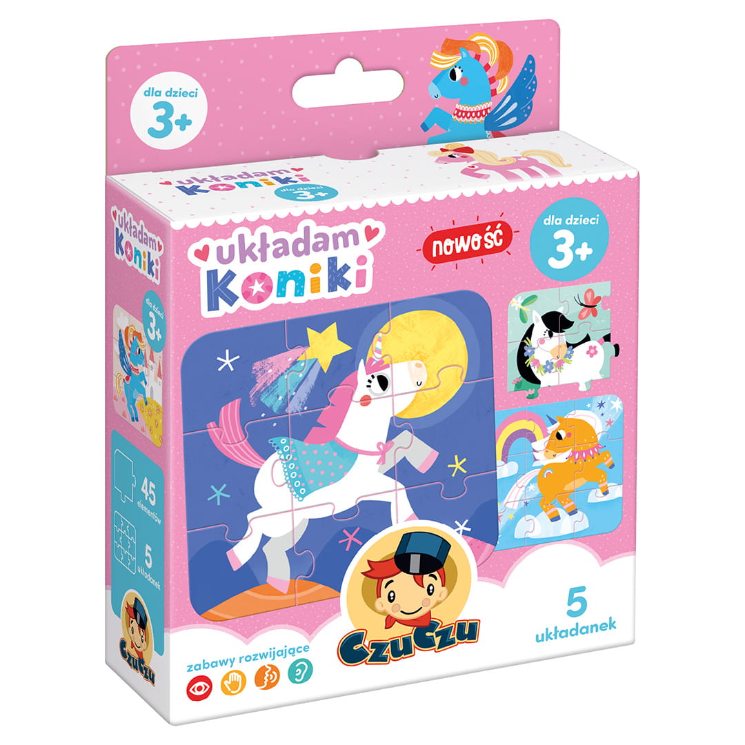 Czuczu Puzzle Układam Koniki 20el 2+