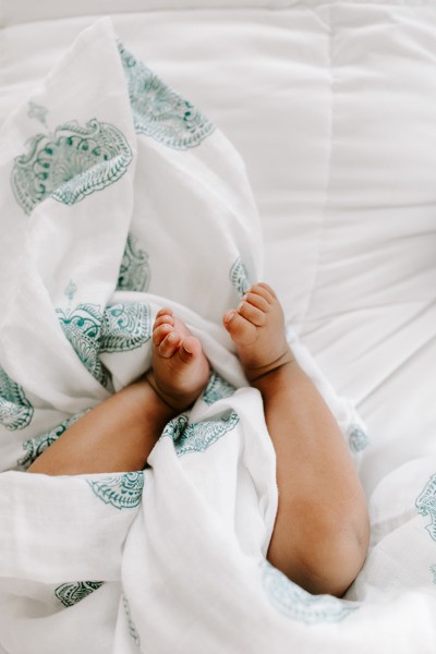 Aden & Anais Otulacz Muślinowy Paisley Teal 4 szt 0+