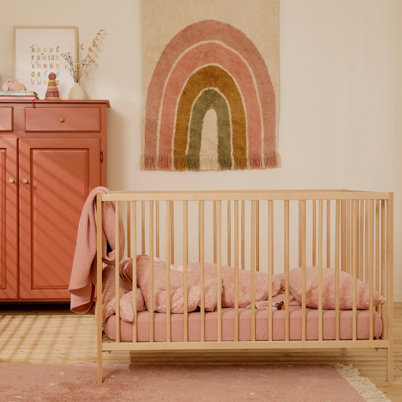 Little Dutch Dywan Tęczowy 130x90 cm Bawełna Oeko-Tex