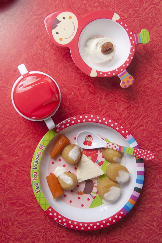 Zestaw obiadowy Czerwony Kapturek 4 szt. 18m+