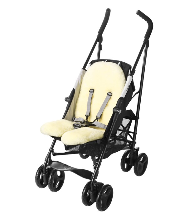 Wkładka z wełny jagnięcej NATI NATURALI do wózka | 0+