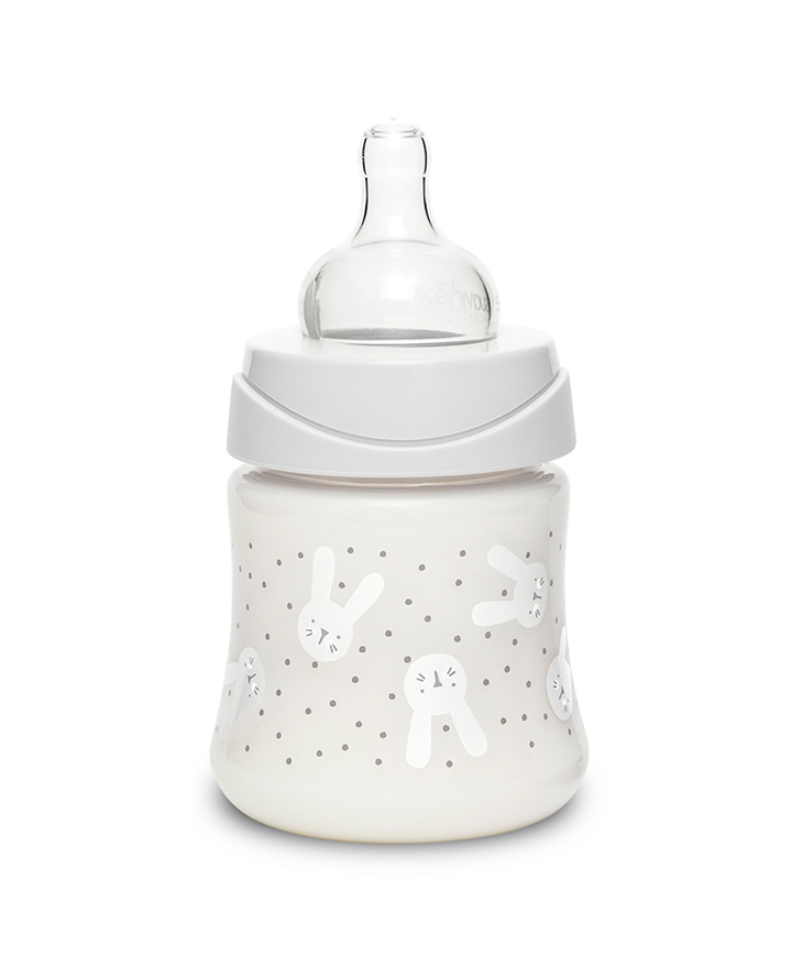 Suavinex Hygge Baby Butelka 150ml kotek szary 0+