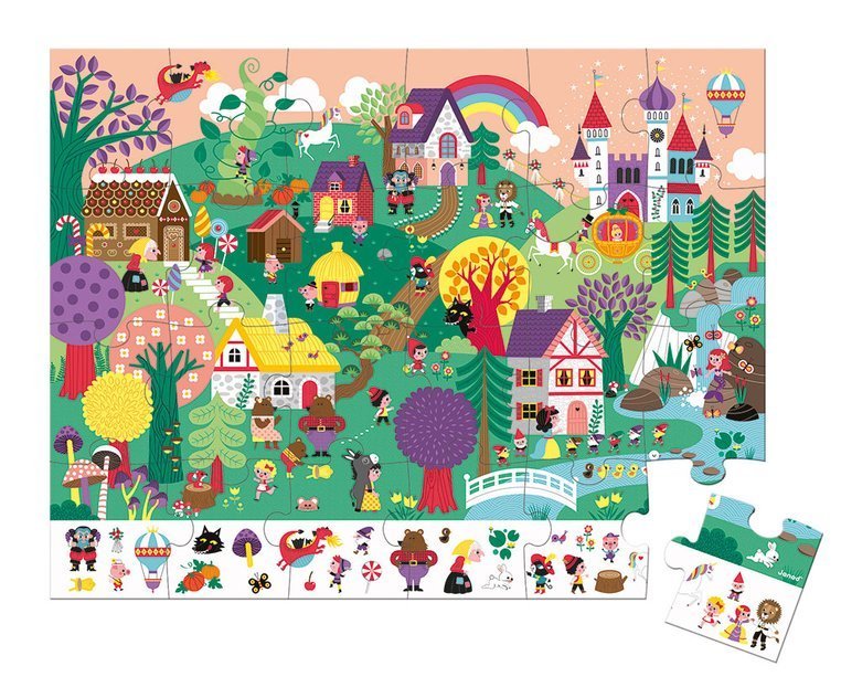 Janod Puzzle Obserwacyjne Baśnie 24el 3+