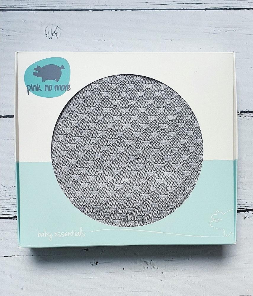 Pink no more, Koc bambusowy nagietki GREY 95x95 cm