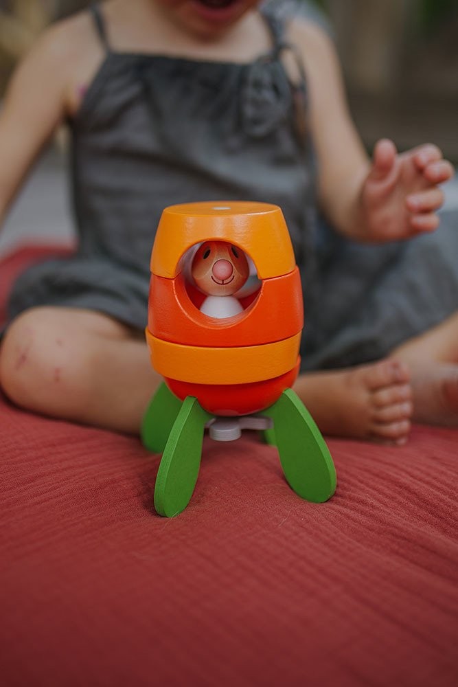 Janod Rakieta Magnetyczna z Królikiem 2+ lat