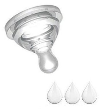 Smoczek Y Pura Kiki do butelek, średni przepływ, 2 szt.