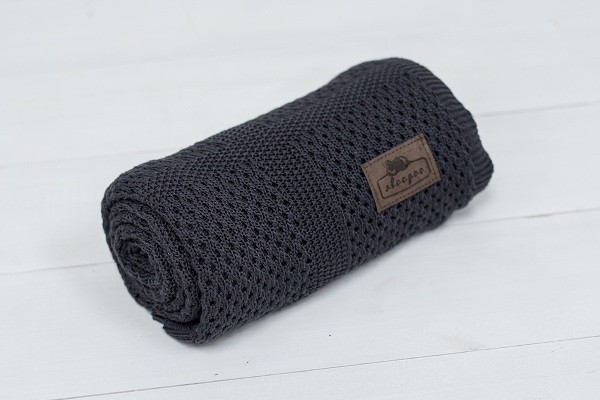 Sleepee Kocyk Bambusowy Ultra Soft Lovely Graphit 0+