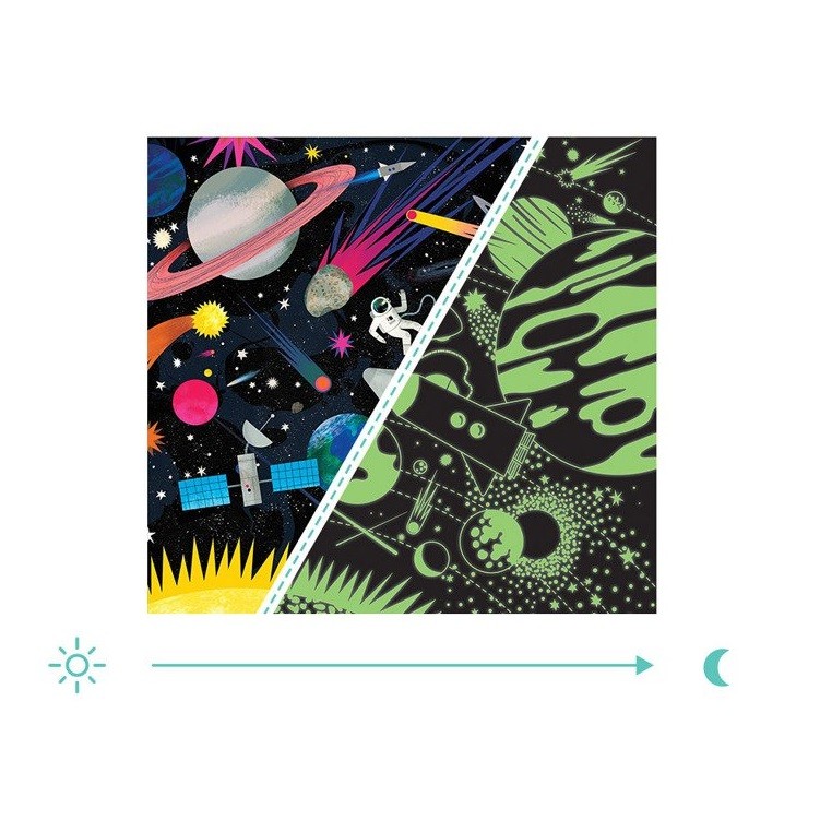 Mudpuppy Puzzle Kosmos świecące w ciemności 500 el 8+