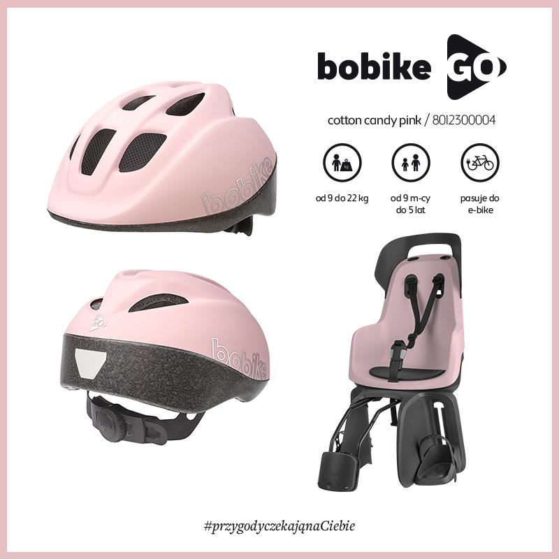 Bobike Kask dziecięcy Go  size S - PINK