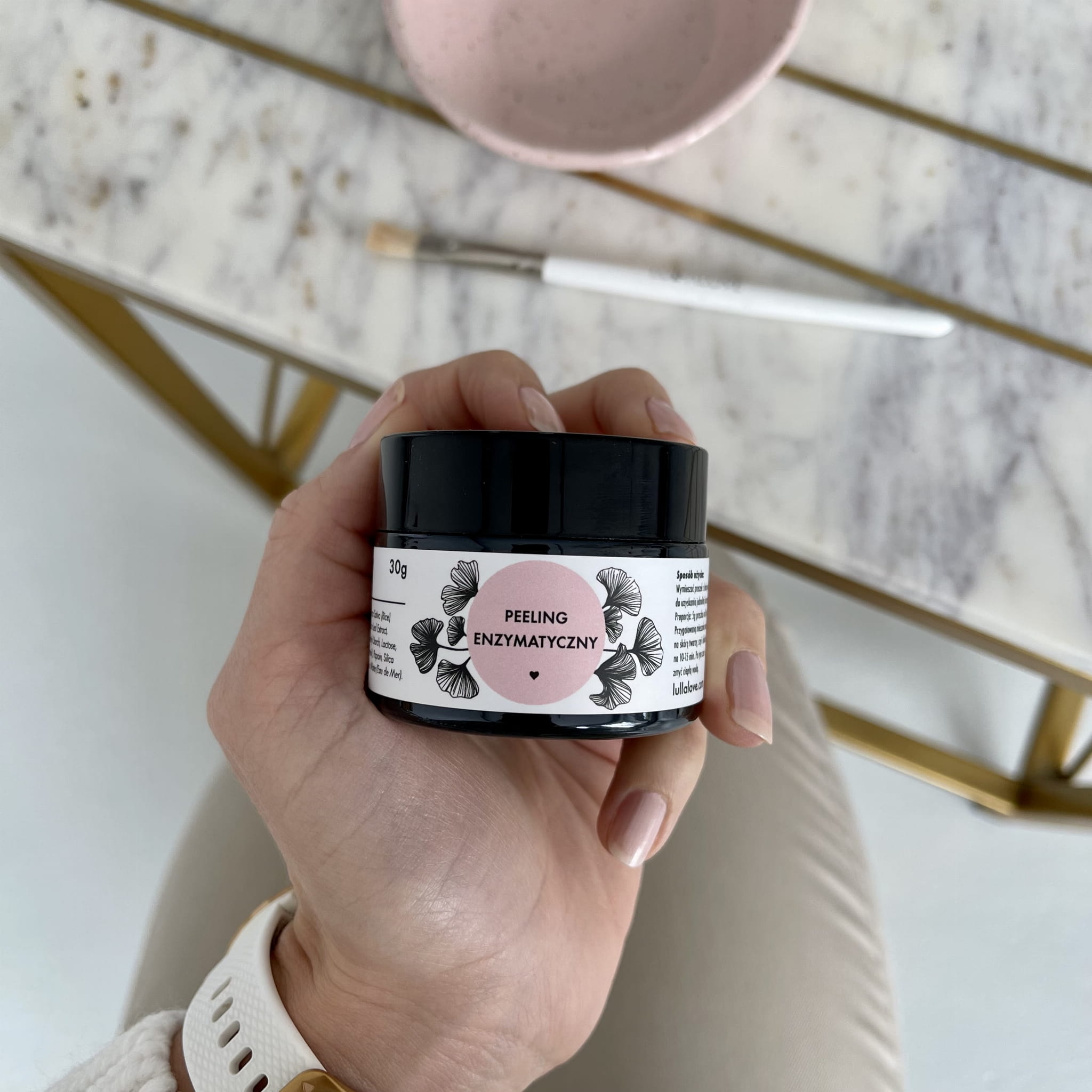 Lullalove Peeling enzymatyczny z miłorzębem japońskim