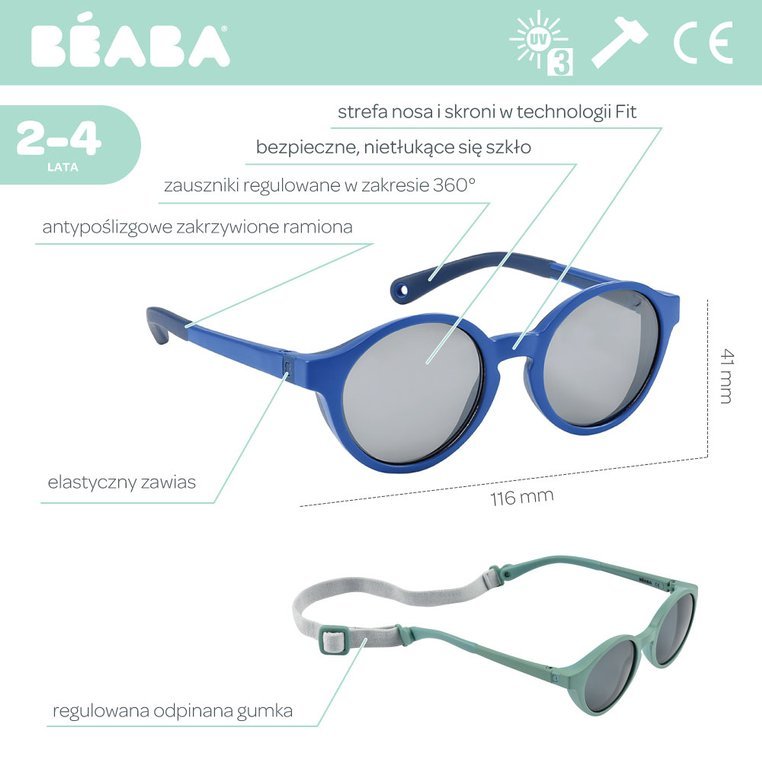 Beaba Okulary przeciwsłoneczne Mazarine blue 2-4 lata