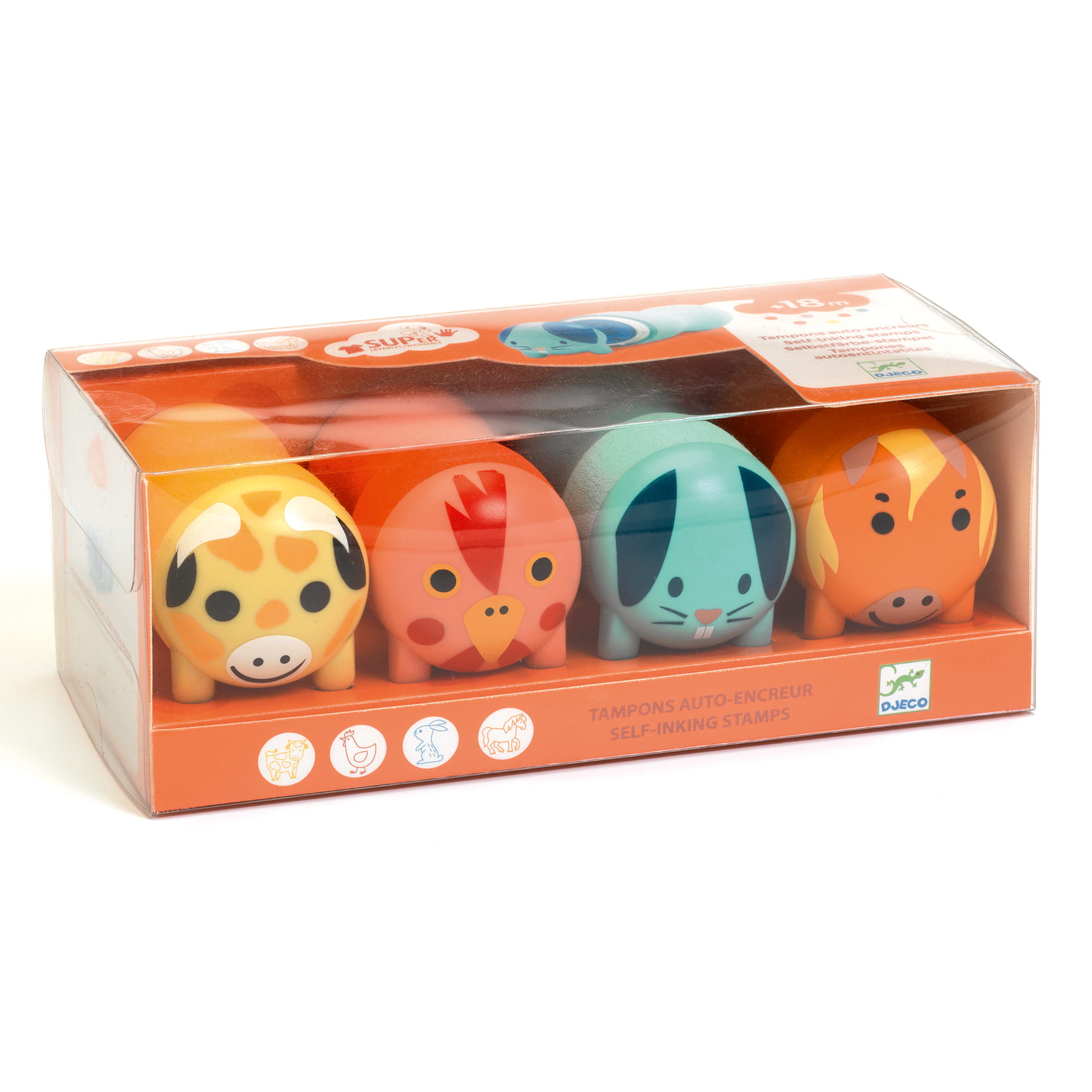 Djeco Stempelki Zwierzęta z Farmy dla Maluchów 1+