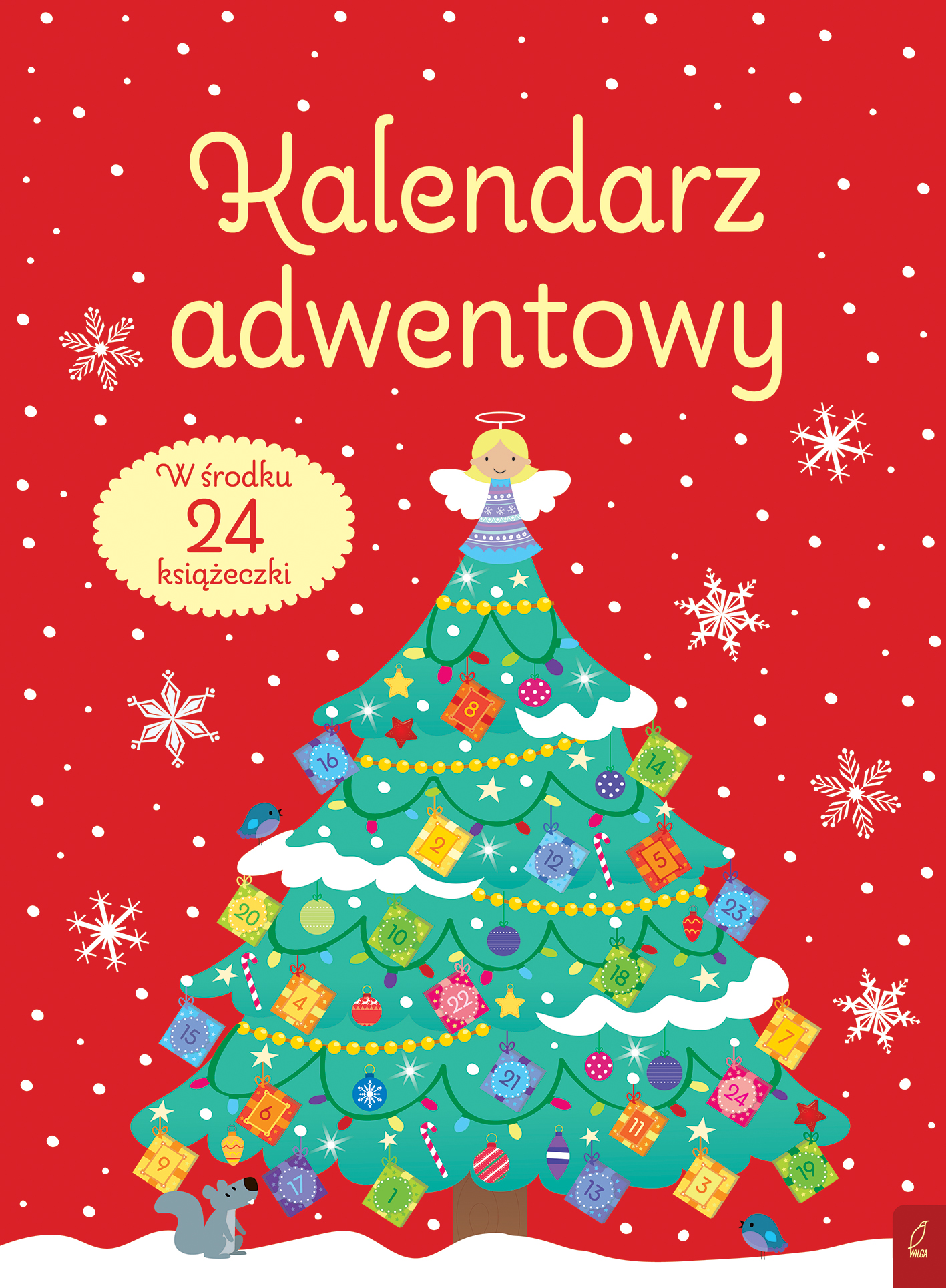 Wilga Kalendarz Adwentowy z Książeczkami 24szt 3+