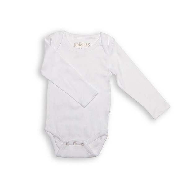 Body Długi Rękaw White NB - Bawełna 100% | 0-1 msc