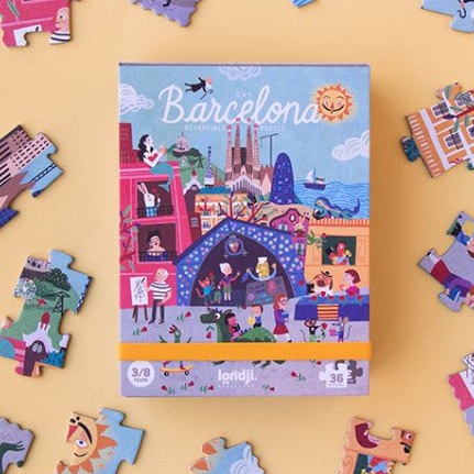 Londji Puzzle Dwustronne Barcelona 36el 3+